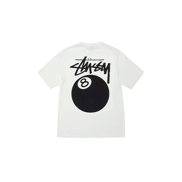 Stussy 8 Ball Tee Pigment Dyed WhiteStussy 8 Ball Tee Pigment Dyed White