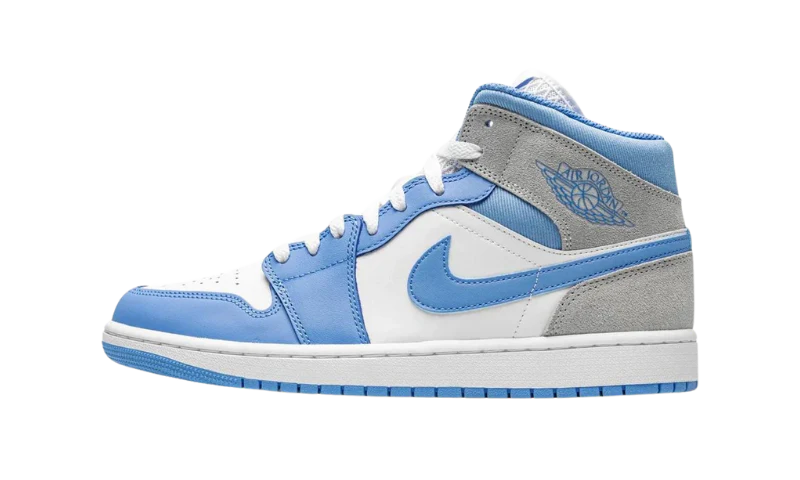 Air Jordan 1 Mid University Blue Grey