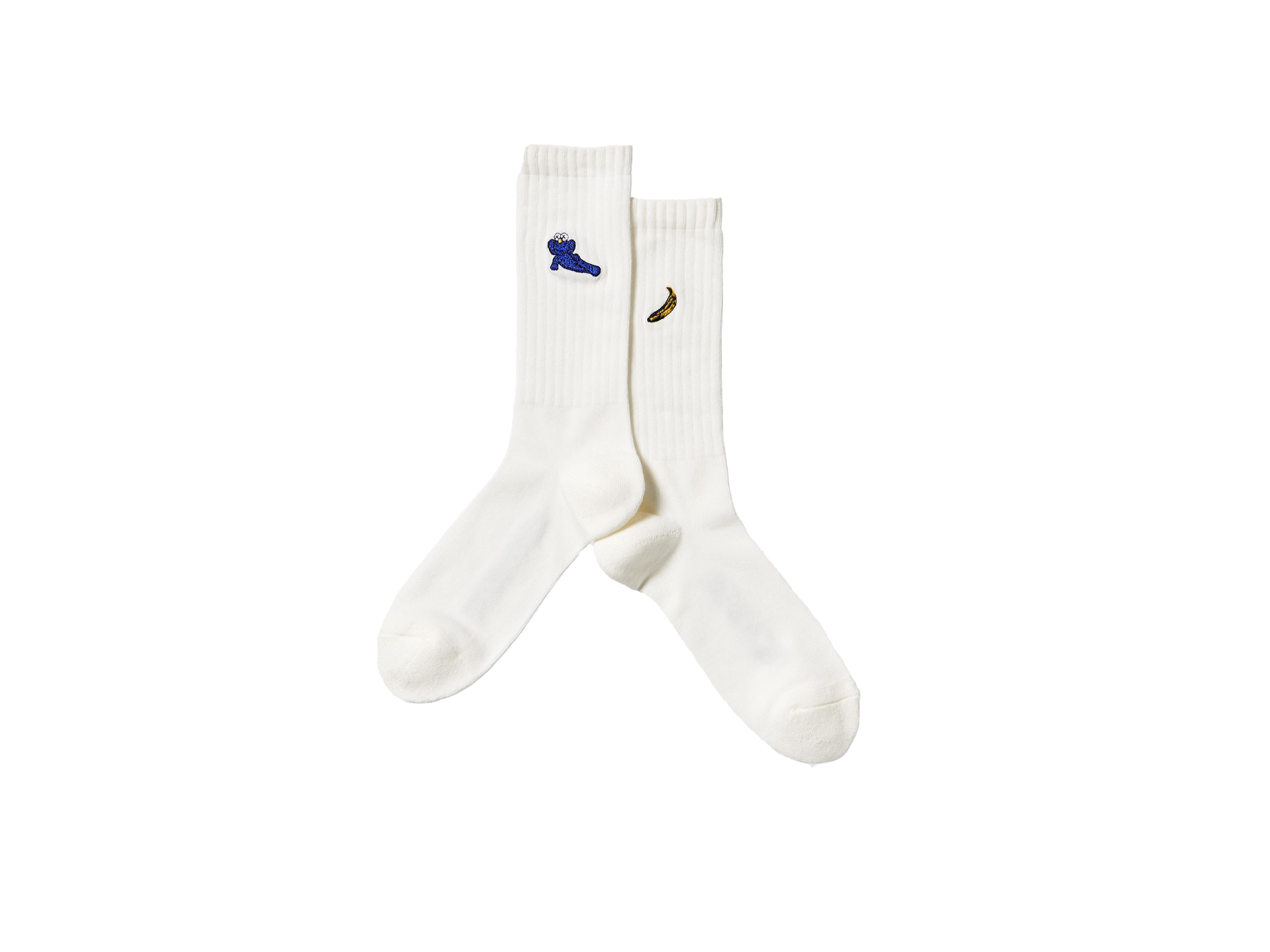 KAWS x Uniqlo Warhol 473504 Socks White